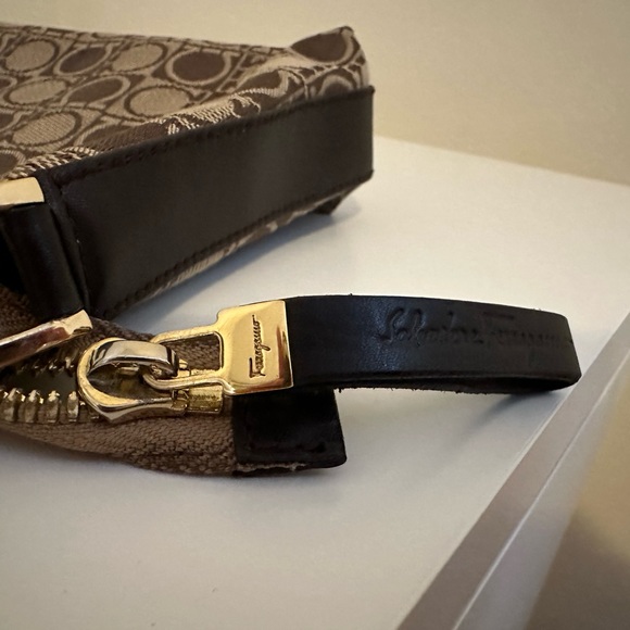 Salvatore Ferragamo Canvas/Leather Pochette Bag - Picture 4 of 5